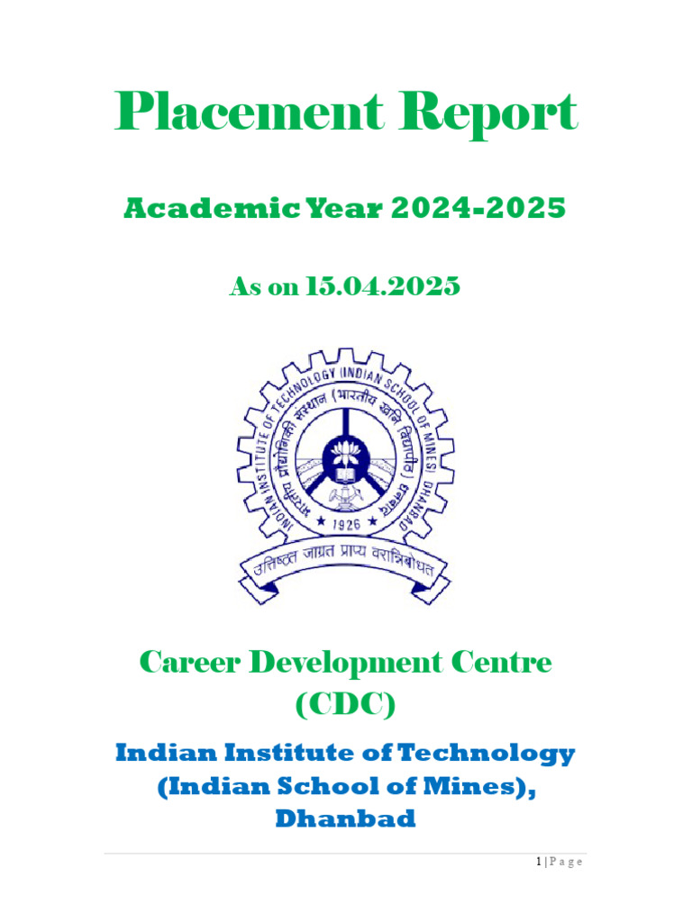 IIT Hyderabad Placement Report 2025 | PDF | Engineering