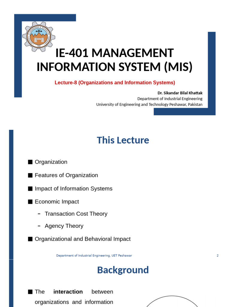 Impact of Information Systems on Organizations | PDF | Transaction Cost ...
