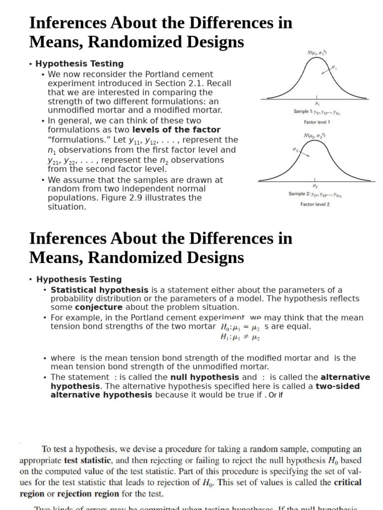 Lecture On Two Sample T Test and Paired T Test | PDF | Variance ...