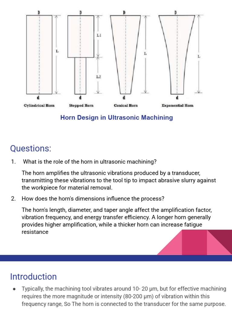 Ultrasonic Horn Design Principles | PDF