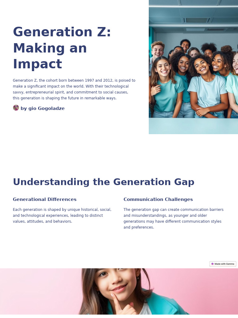 Generation Z Making An Impact | PDF | Behavioural Sciences