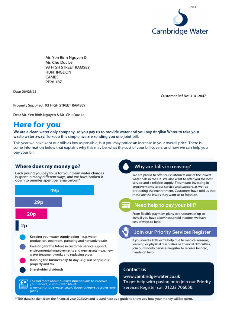 pay anglian water by bacs Anglian Water Payment Options Explained | PDF | Credit Card