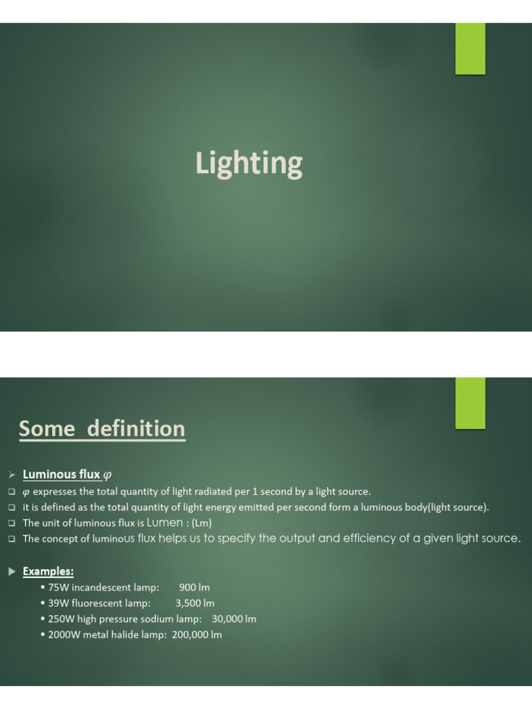Understanding Luminous Flux and Lighting Calculations | PDF ...