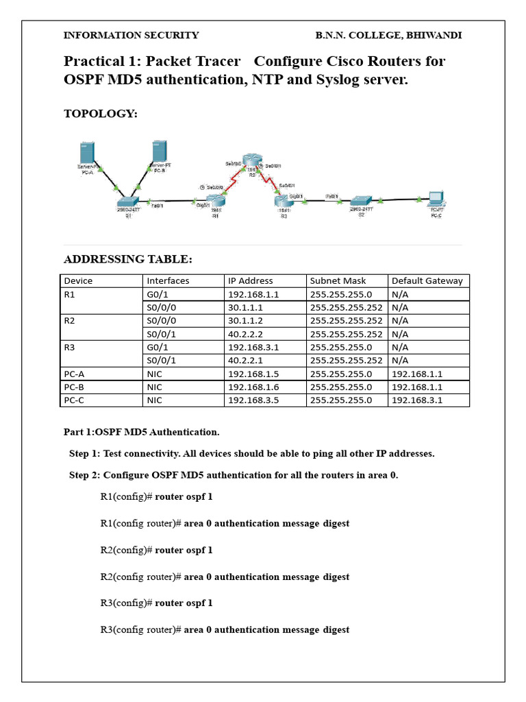Cisco Router Configuration Guide | PDF | Computer Standards | Internet ...