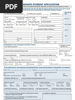 Graduate Application Form