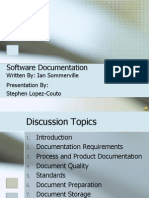 Software Documentation: Written By: Ian Sommerville Presentation By: Stephen Lopez-Couto