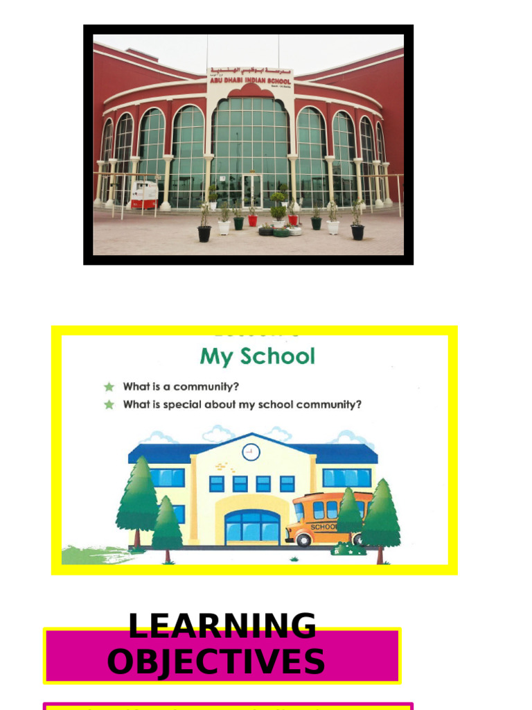 GR 1 2nd Lesson My School | PDF