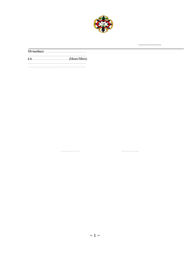 Lugalo Sekondari Joining Instruction | PDF