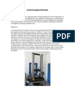 Tensile Strength of Materials