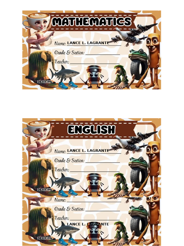 Notebook Subject | PDF