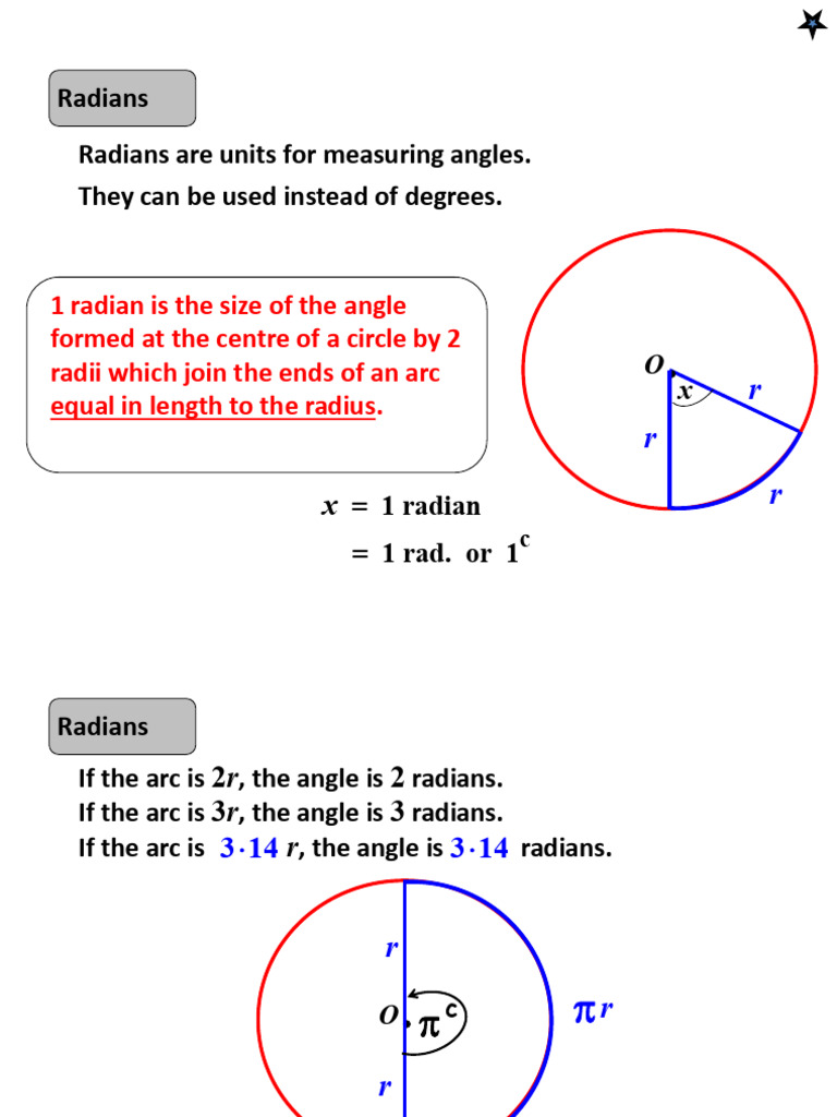 Understanding Radians and Their Applications | PDF | Angle | Geometry