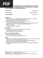 Thymoma Treatment Protocol: LUOTPAC Summary | PDF | Cancer | Chemotherapy