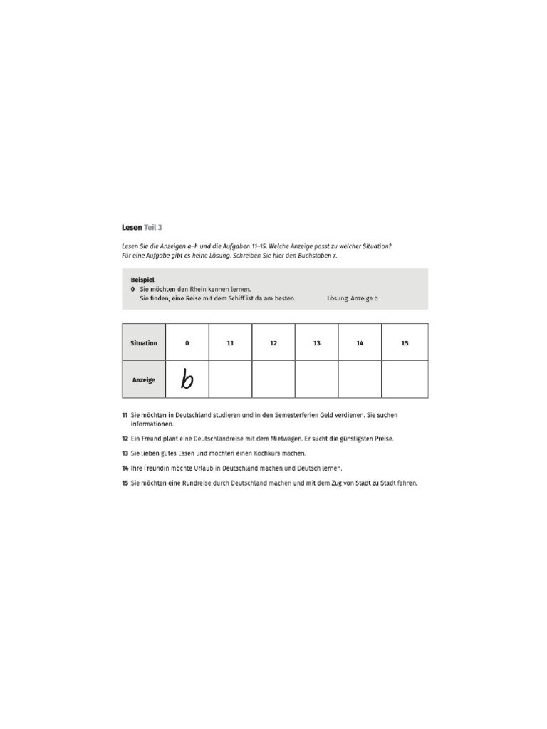 02 Lesen Teil 3 | PDF