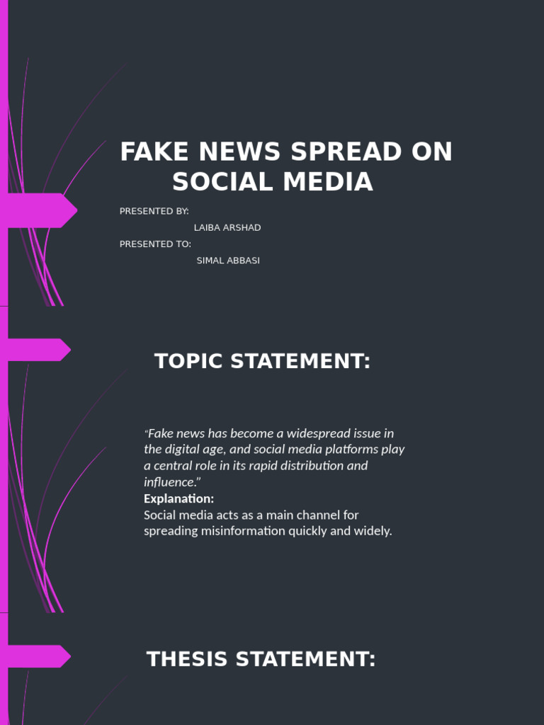 Understanding Fake News on Social Media | PDF | Social Media | Popular ...