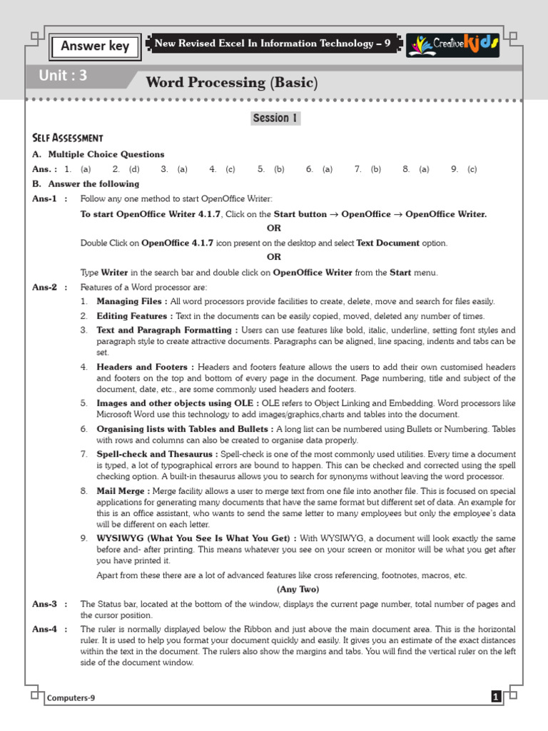 Word Processing Basics in OpenOffice | PDF | Microsoft Word | Paragraph