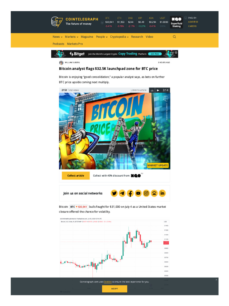 Bitcoin Analyst Flags $32.5K Launchpad Zone For BTC Price | PDF ...