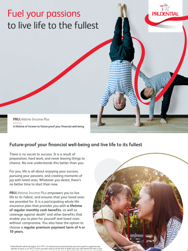 PRULifetime Income Plus Overview | PDF | Insurance | Personal Finance