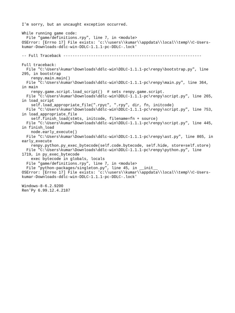 Traceback | PDF