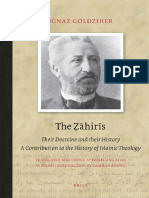 The Zahiris Their Doctrine and Their History by Ignaz Goldziher