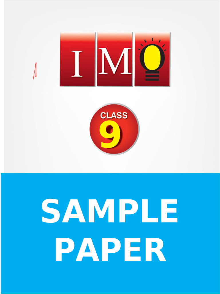 IMO Class 9 Sample Paper PDF | PDF | Area | Mathematics