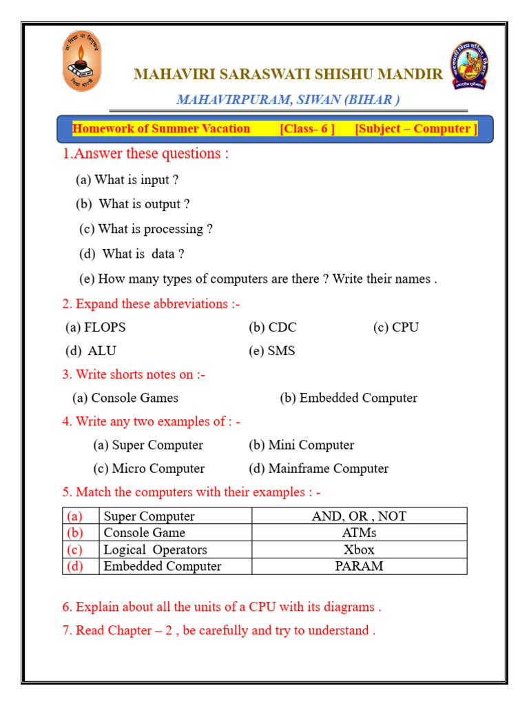 Homework of Summer Vacation (Six) | PDF | Computer Engineering ...