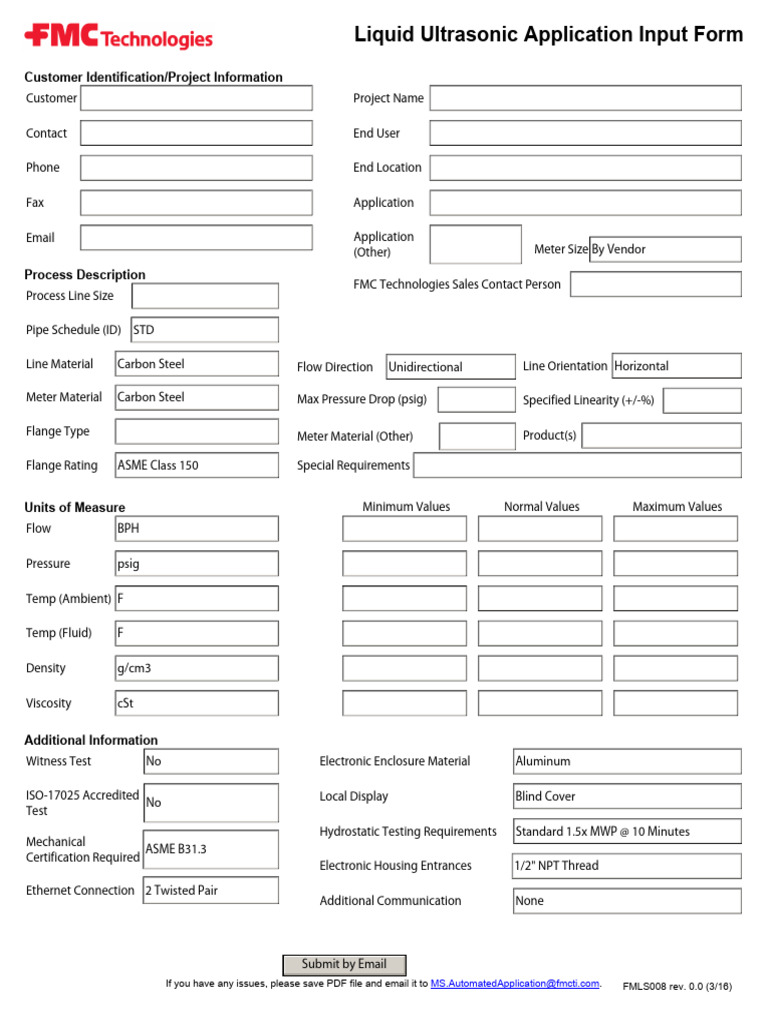 Liquid Ultrasonic Application Form | PDF | Mechanical Engineering ...