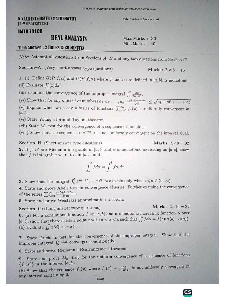 7th Sem Papers 2024 | PDF