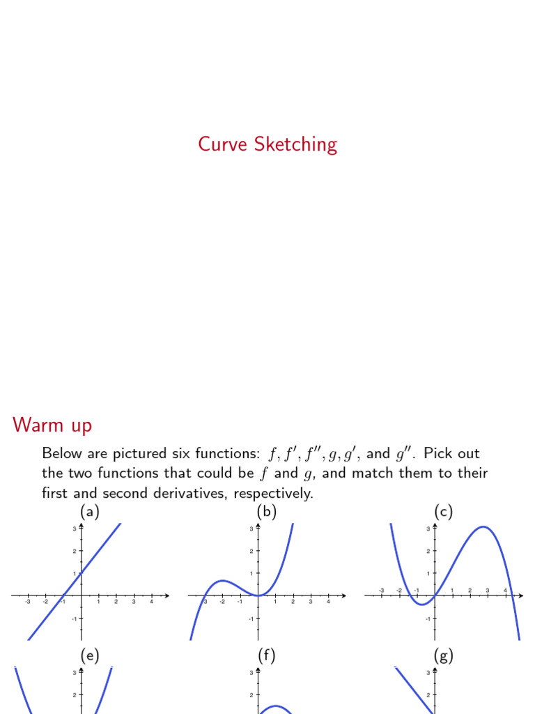 Curve Sketching and Analysis Techniques | PDF | Mathematics Of ...