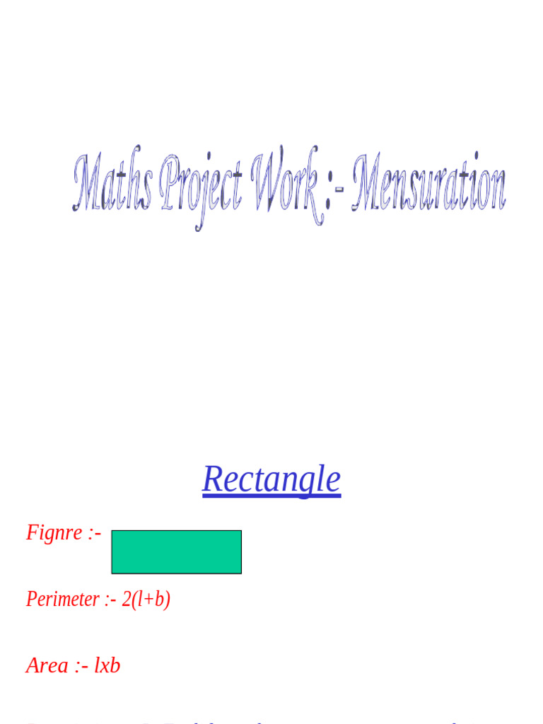 Maths Project on Geometric Shapes | PDF