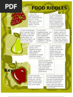 Fruit and Vegetable Riddles Keys | PDF | Salad | Fruit
