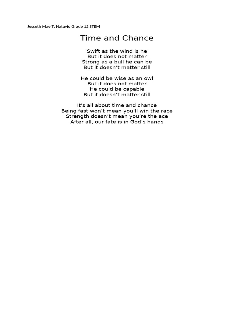 Poem | PDF
