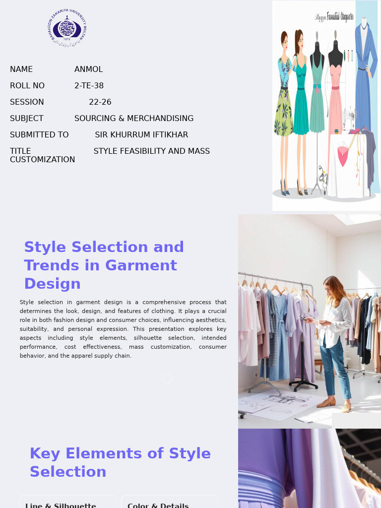 Style Selection and Trends in Garment Design | PDF | Clothing | Fashion