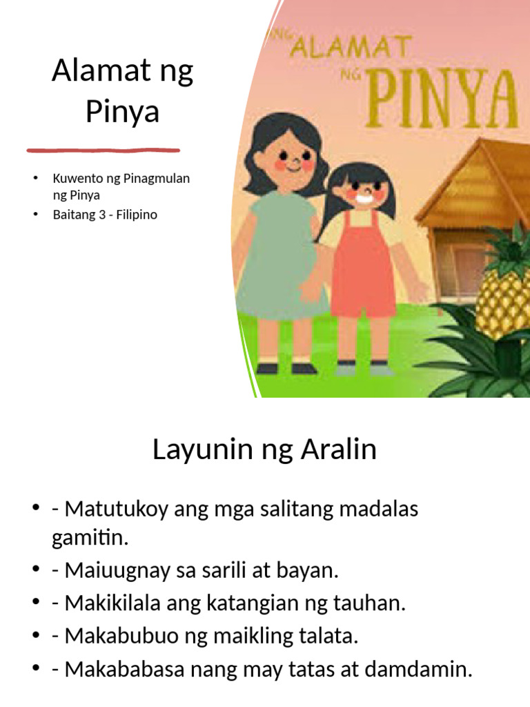 Alamat NG Pinya Presentation | PDF