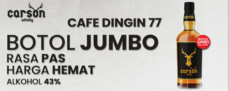 Spanduk Carson Whisky - Cafe Dingin 77 - 2.5x1 | PDF