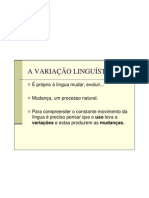 A Variacao Linguistica
