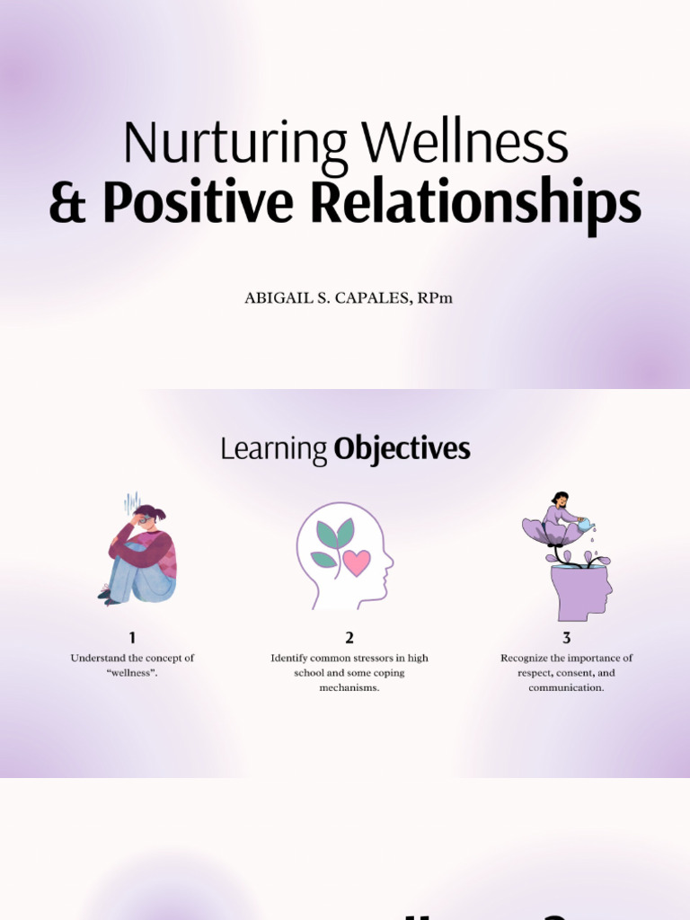 Nurturing Wellness & Positive Relationships | PDF