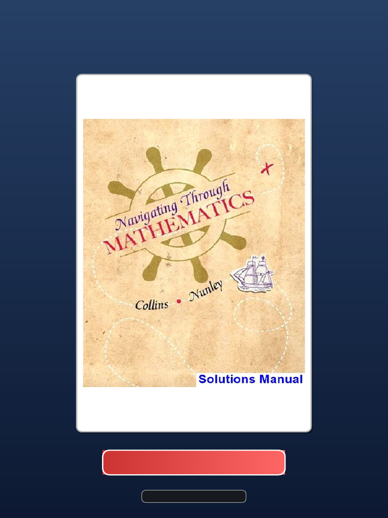 Complete Bundle Navigating Through Mathematics 1st Edition Collins ...