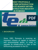Current Proposals For Further Introduction of Dispute Boards Within The Construction Industry in Romania