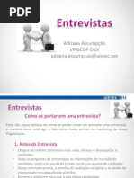 ENTREVISTA TREINAMENTO