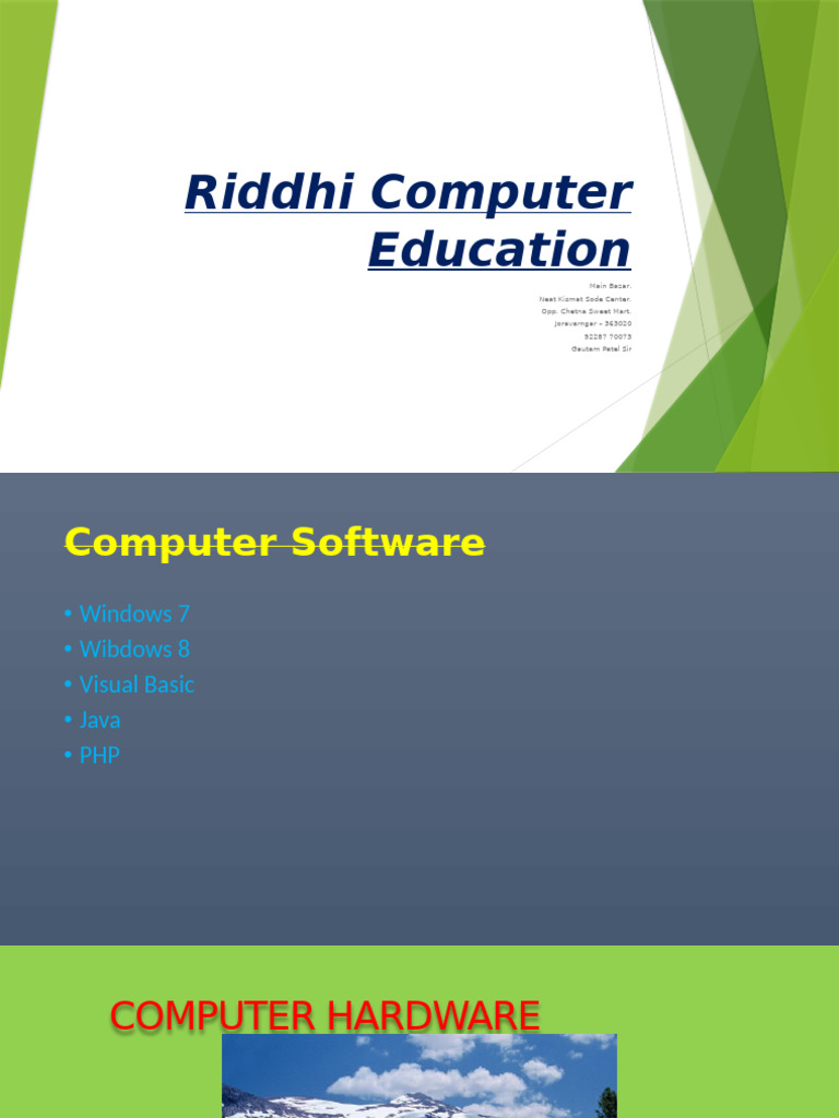 Tirth Gujarati Computer Education | PDF