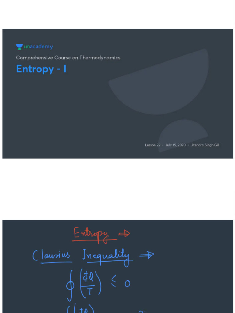 Entropy - I | PDF