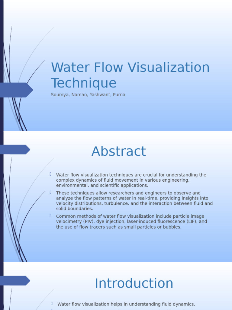 Water Flow Visualization Technique-1 | PDF | Fluid Dynamics | Turbulence
