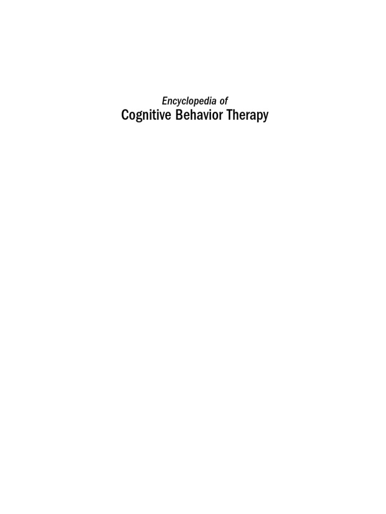 Comprehensive Guide to CBT Techniques | PDF | Cognitive Behavioral ...