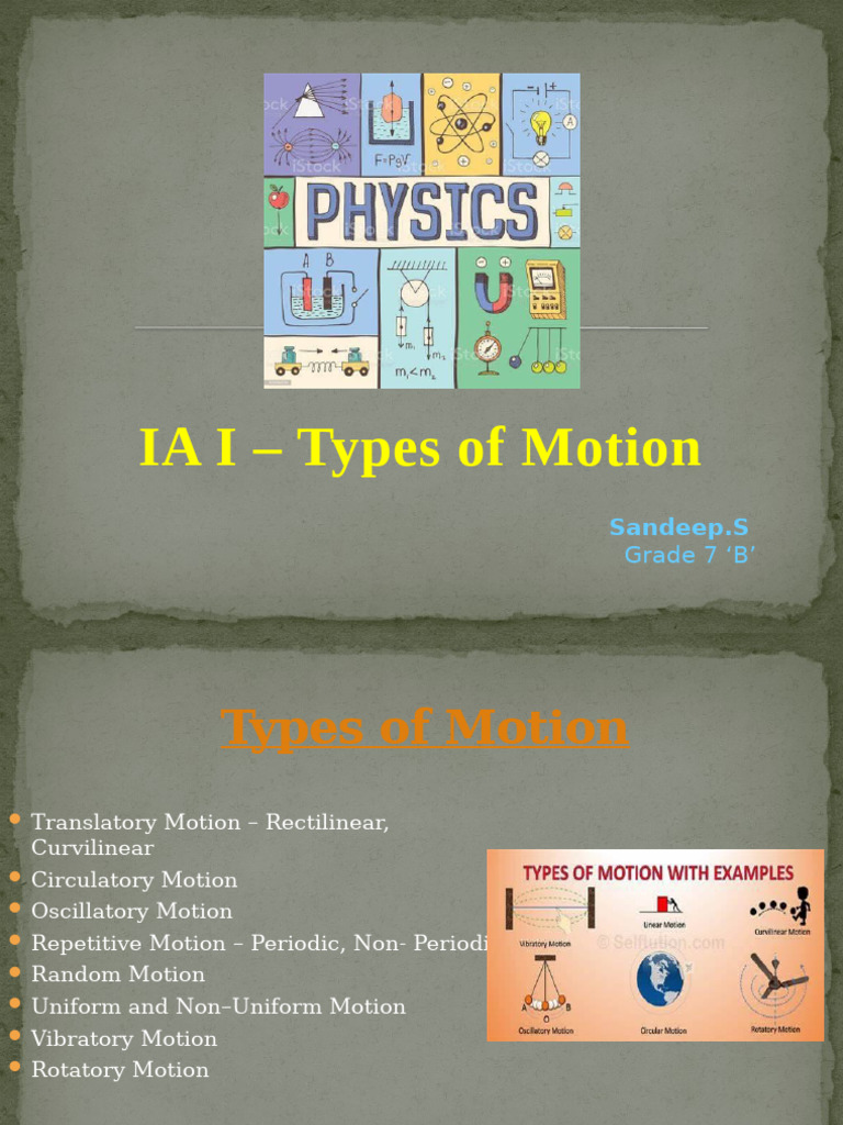 Types of Motion Explained for Grade 7 | PDF | Newton's Laws Of Motion ...