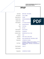 PPAP Front Sheet