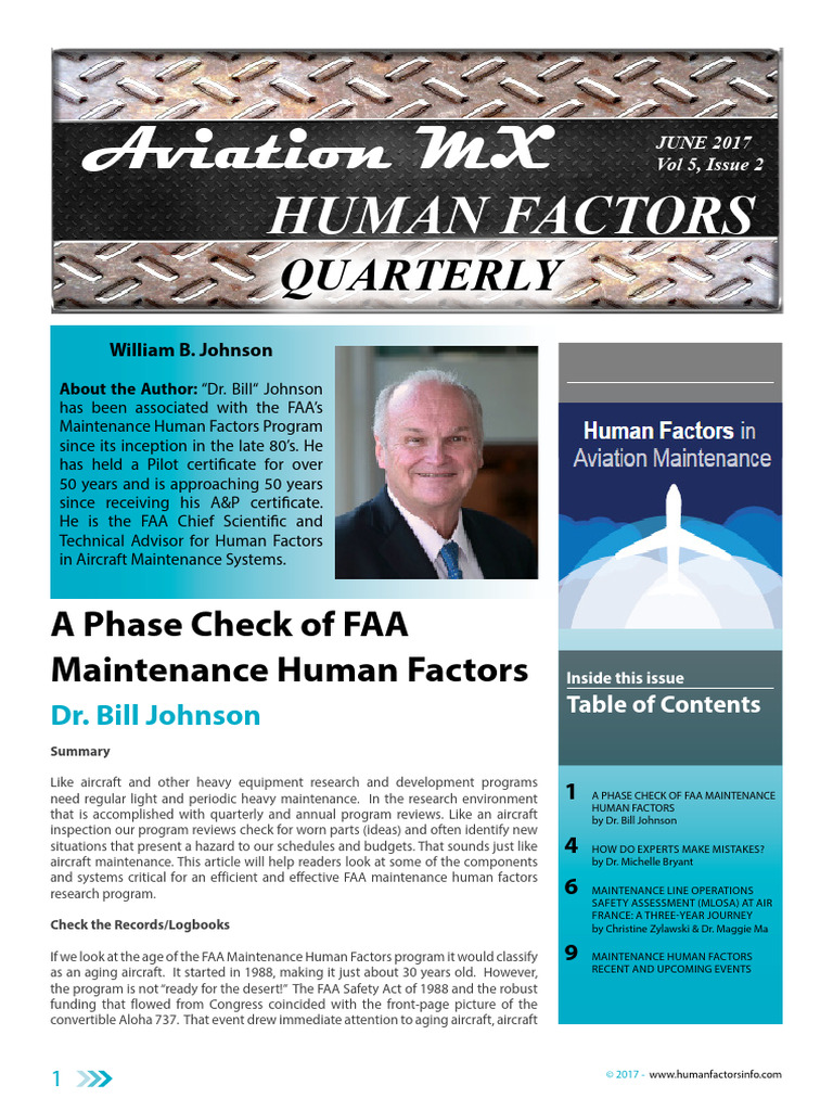 Aviation MX HF June 2017 Newsletter | PDF | Risk Management | Federal ...
