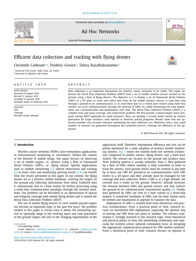 Efficient UAV Data Collection Strategies | PDF | Unmanned Aerial ...