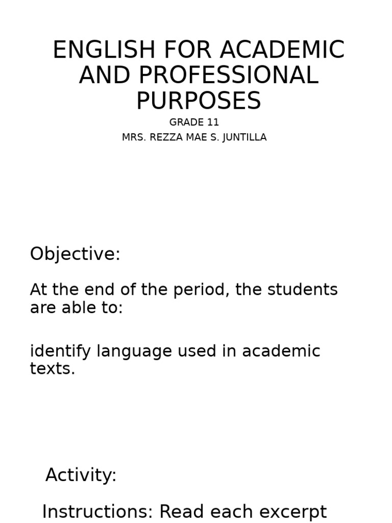 Features of Academic Language | PDF | Critical Thinking | Communication