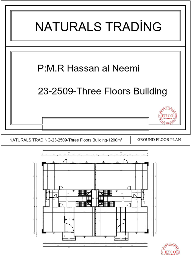 Three Floors Building Ground Plan | PDF