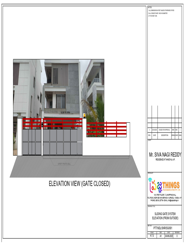 Mr. Siva Nagi Reddy NDL AP Gate Panel Drawing-Model | PDF